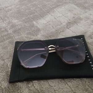 Quay Australia Hexagonal Purple Sunglasses
